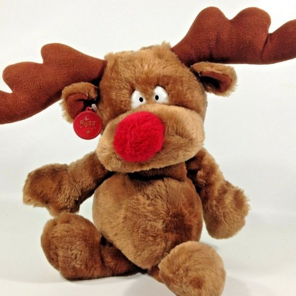 Russ Radar Plush Reindeer Holiday Toy 16in. - Picture 1 of 8